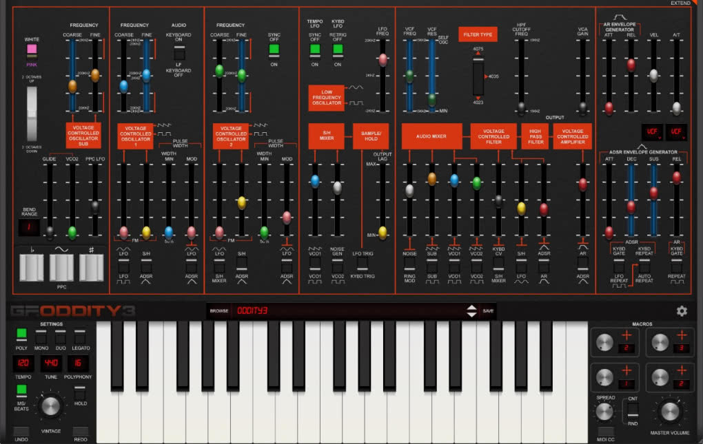 GForce Software Axxess - emulacja ARP Axxe