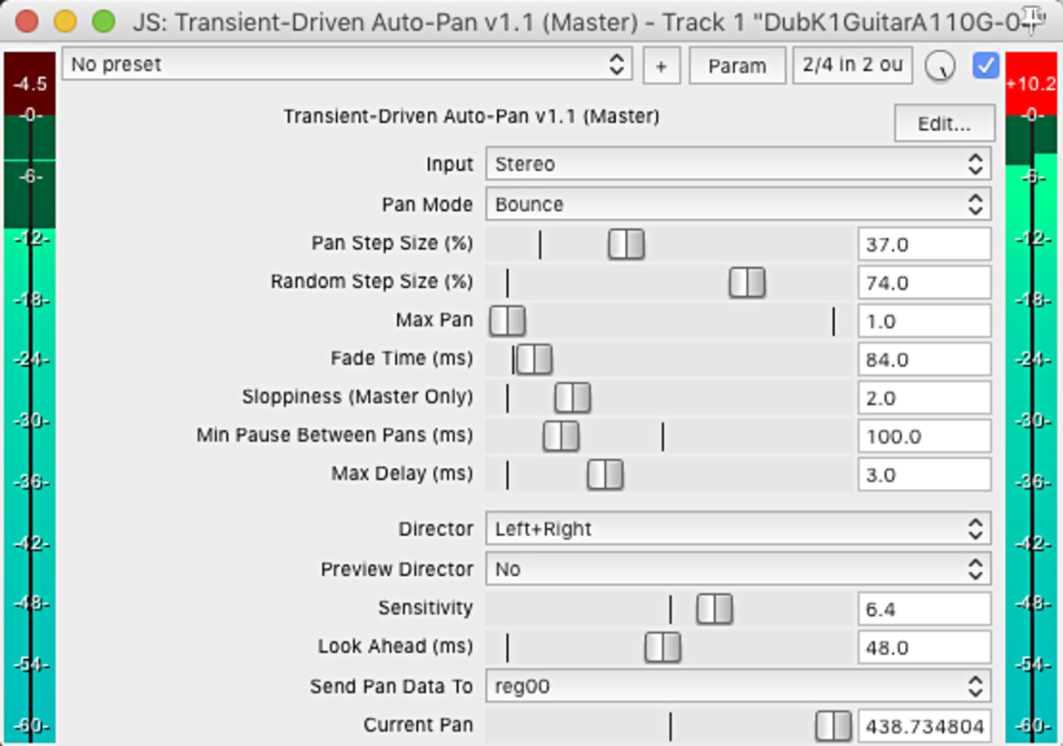 Rea i JS. Transient-Driven Auto-Pan