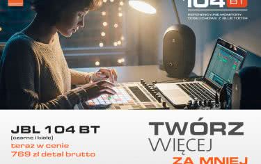 Monitory studyjne JBL Professional 104 BT w promocyjnej cenie 