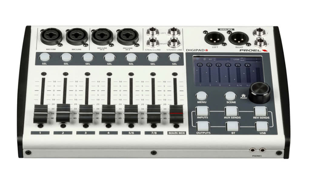 Proel wprowadza DIGIPAD8 – 8-kanałowy, cyfrowy mikser dla profesjonalistów