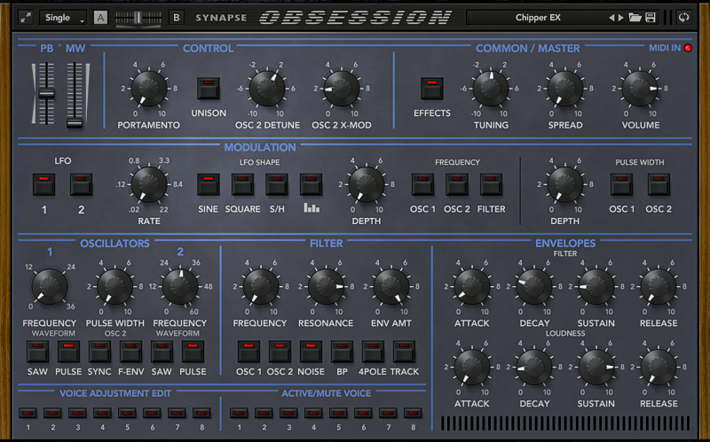 Obsession - syntezator wirtualny
