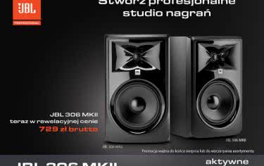 Aktywne monitory studyjne JBL Professional 306P MKII w promocji! 