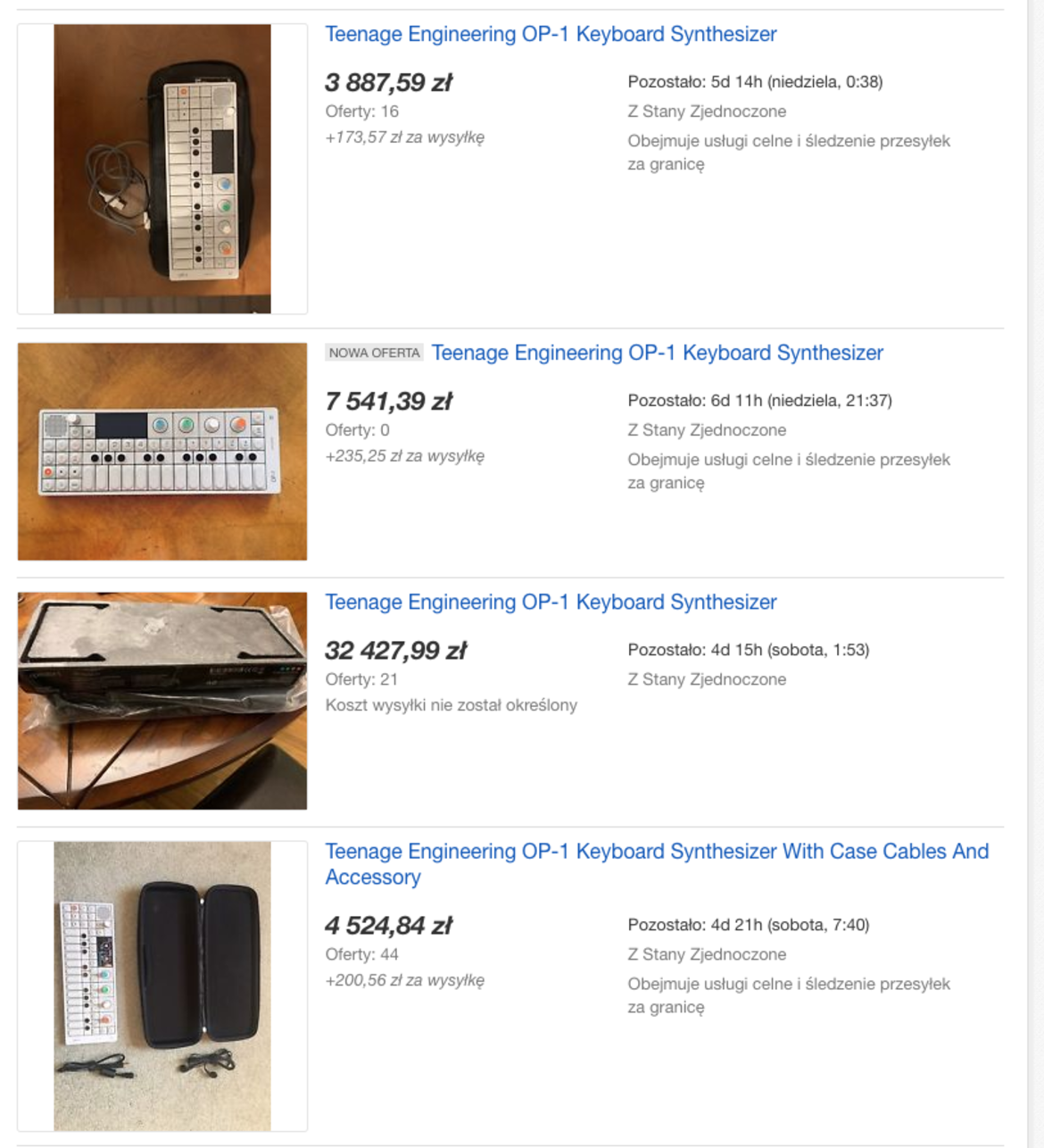 "Wymienię OP-1 na Moog One!"